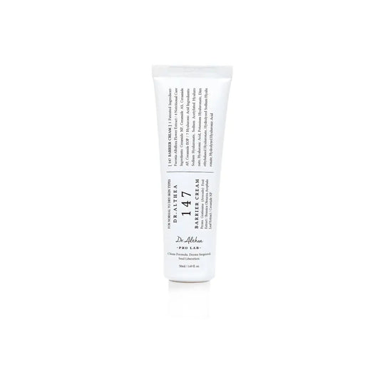 White tube of dr 147 barrier cream 50ml showcasing authentic k-beauty barrier cream for korean skincare south africa