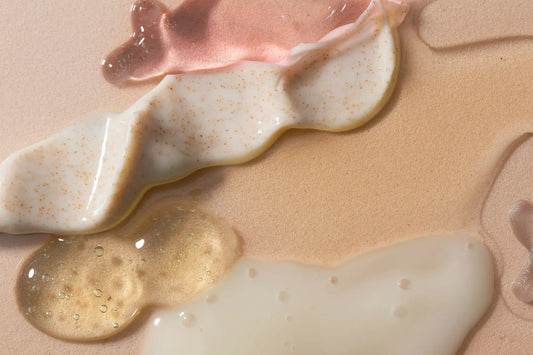 A creamy speckled gel serum with soft pink translucent finish highlighting authentic korean skincare risks in south africa