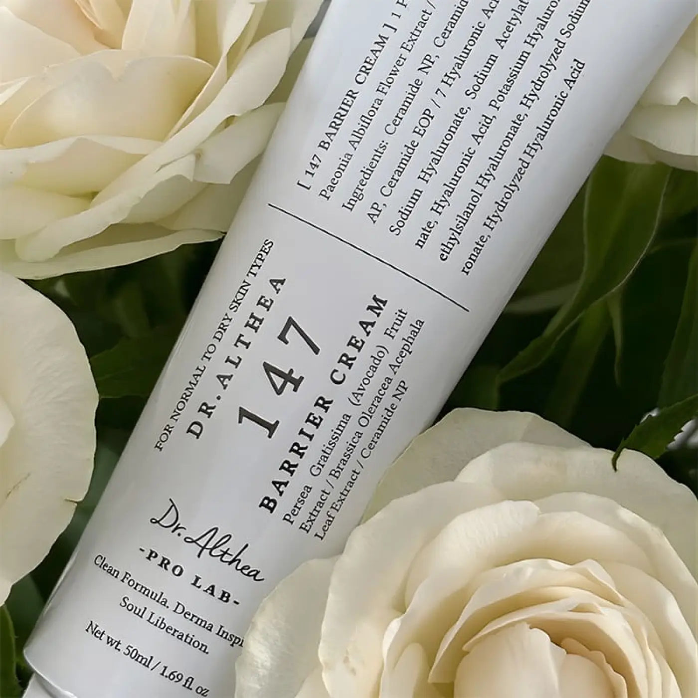 A sleek white tube of dr 147 barrier cream 50ml from the best korean skincare brands sa for skin protection