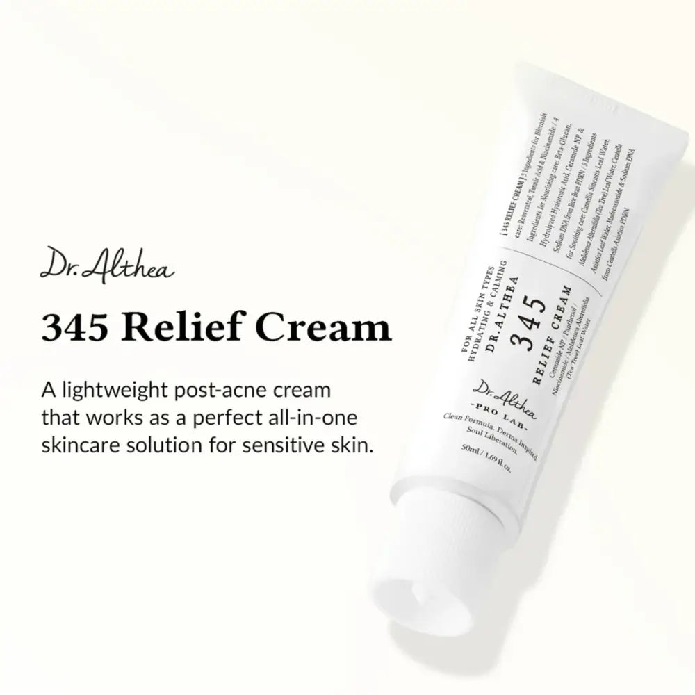 345 Relief Cream 50ml - Moisturiser Dr.Althea Acne Treatments & Kits