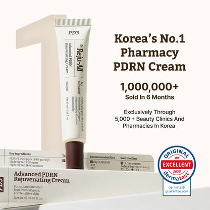 Advanced PDRN Rejuvenating Cream 20ml - Moisturiser Dr. Reju-All Face Moisturizers