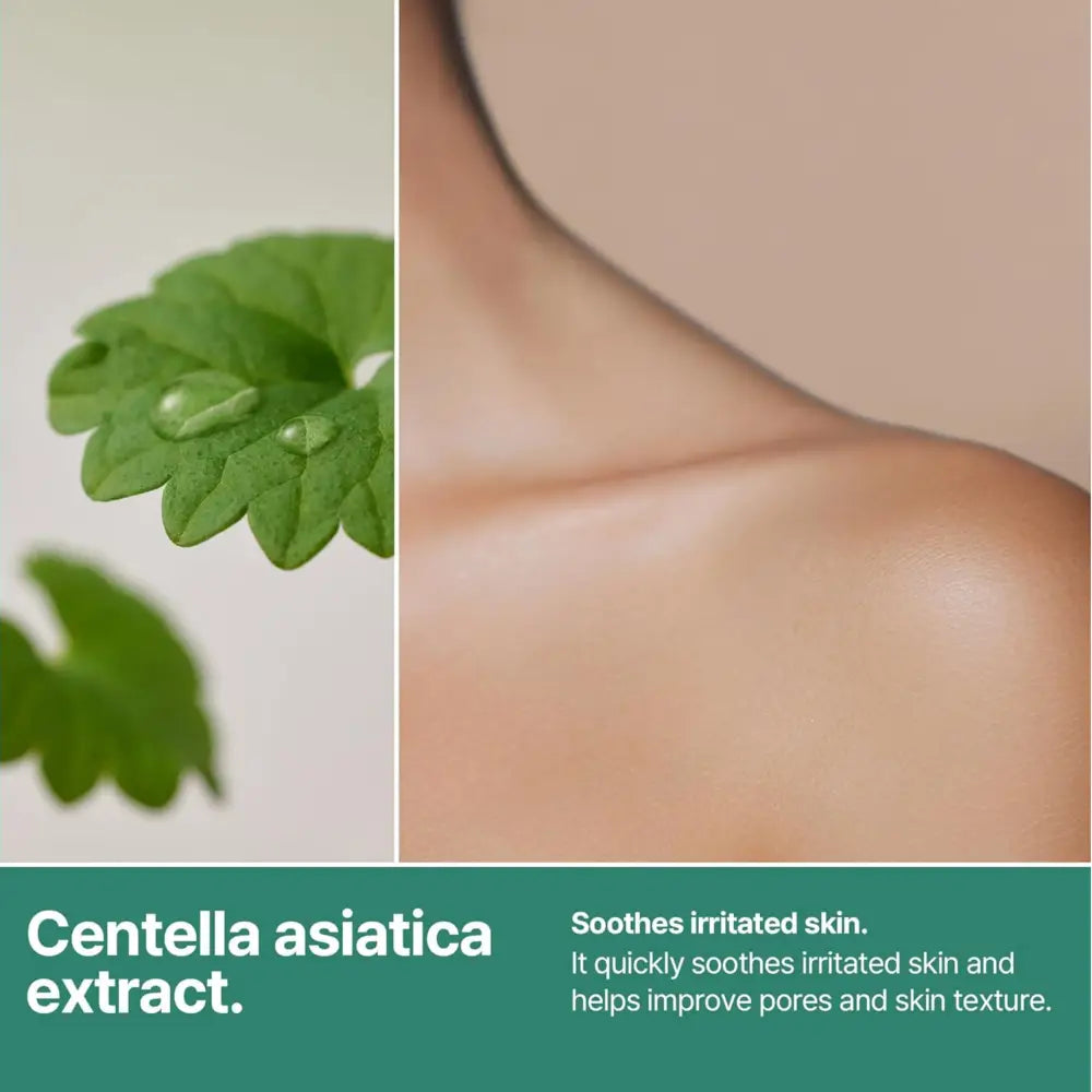 Centella asiatica extract in aha bha pha 30 days miracle acne clear body cleanser for soothing skincare benefits