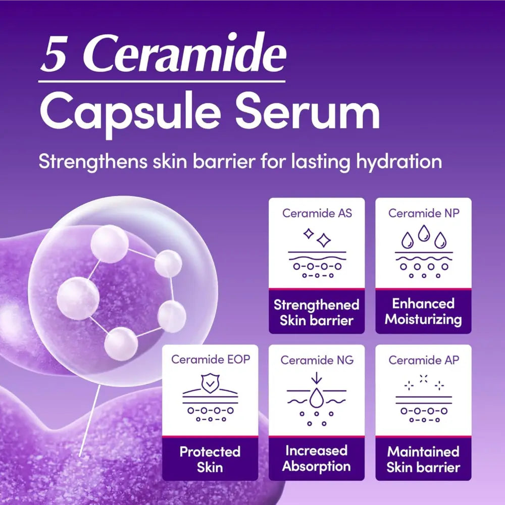 Bakuchiol plumping serum 30ml in a transparent bottle with purple label for authentic k-beauty skin care in south africa