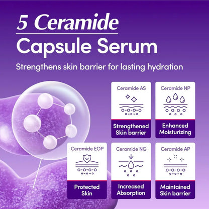 Bakuchiol plumping serum 30ml in a transparent bottle with purple label for authentic k-beauty skin care in south africa