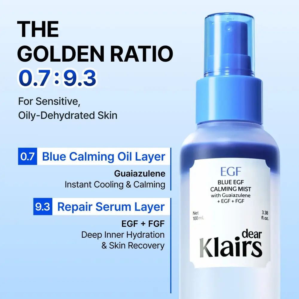 Blue EGF Calming Mist 100ml - Dear Klairs Toners