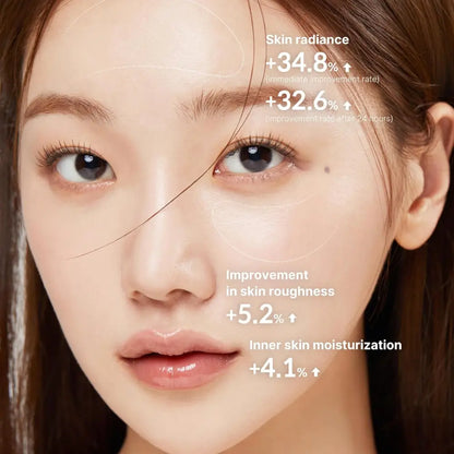A woman with radiant skin using deep vita c capsule cream 55g for smooth and glowing complexion benefits