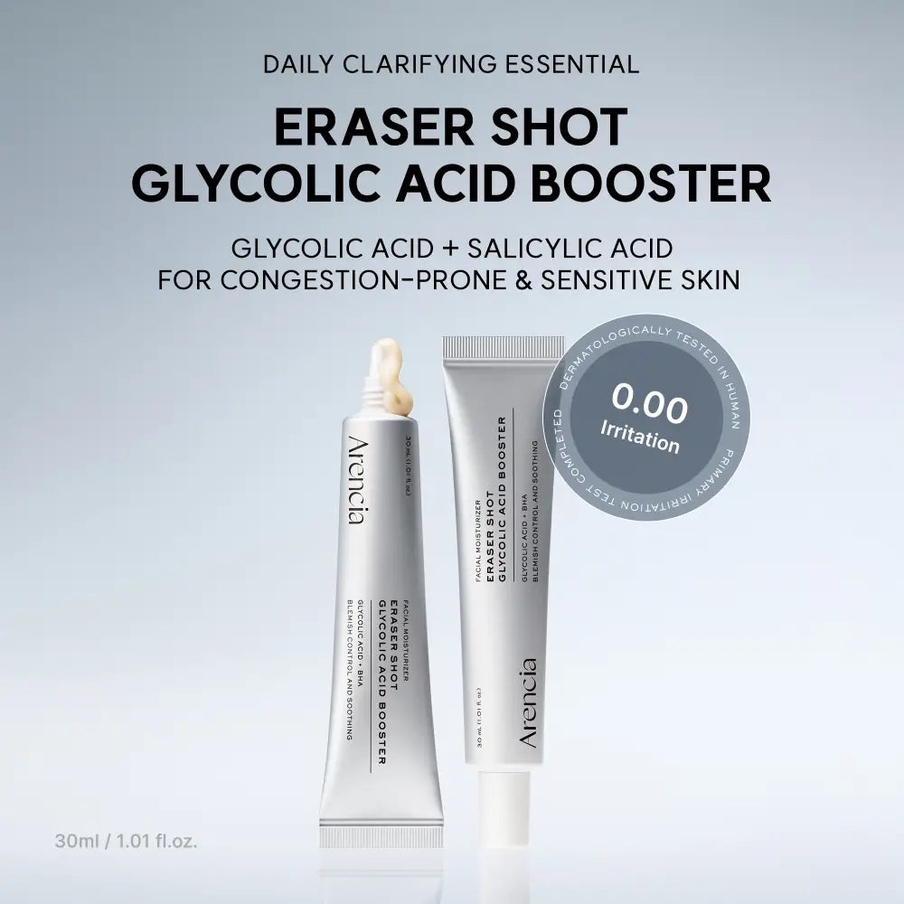 Eraser Shot Glycolic Acid Booster 30ml - Serum and Ampoule Arencia Face Serums