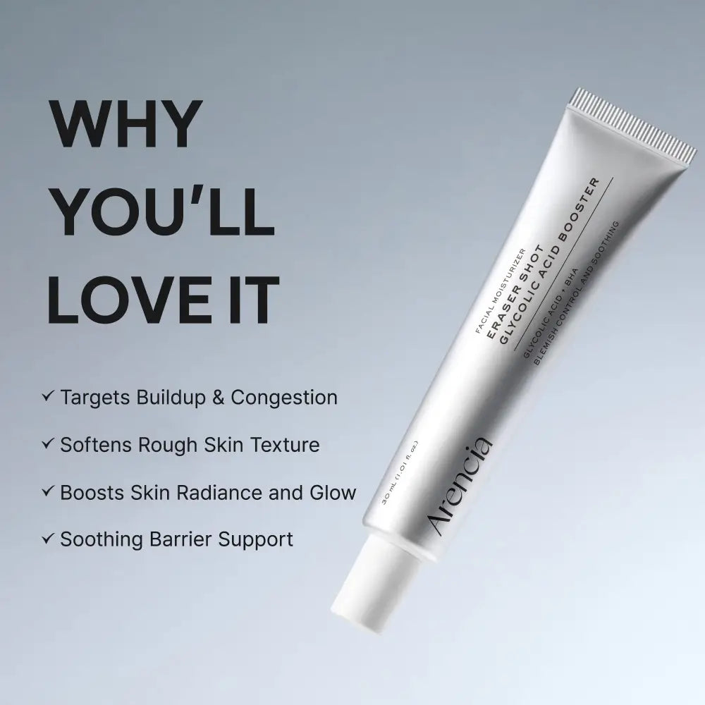 Eraser Shot Glycolic Acid Booster 30ml - Serum and Ampoule Arencia Face Serums
