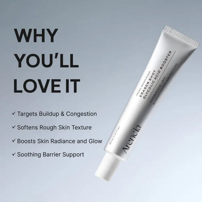Eraser Shot Glycolic Acid Booster 30ml - Serum and Ampoule Arencia Face Serums