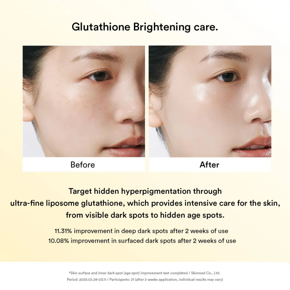 Glow collagen mask glutathione film brightening skincare with ultra-fine liposome technology targeting hyperpigmentation
