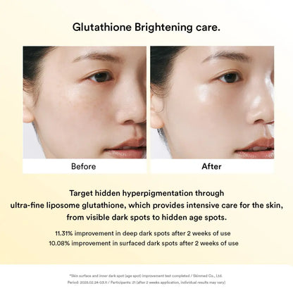 Glow collagen mask glutathione film brightening skincare with ultra-fine liposome technology targeting hyperpigmentation