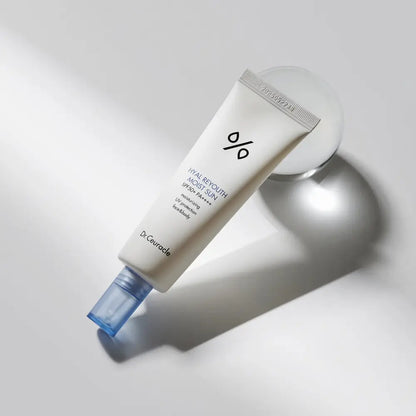 White tube of ceuracle hyal reyouth moist sun spf 50 plus pa plus plus plus 50ml with ten types of hyaluronic acid