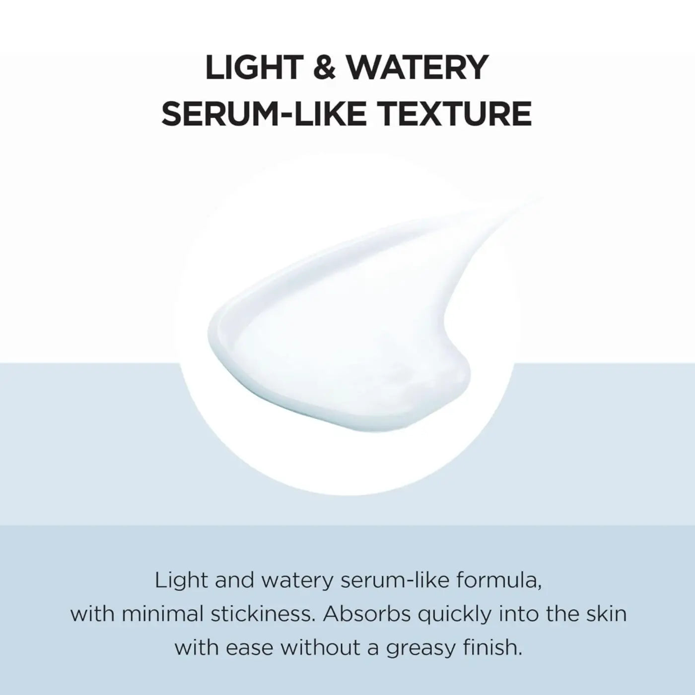 Light, watery white sun serum 100ml with smooth translucent texture to maintain moisture from authentic korean skincare