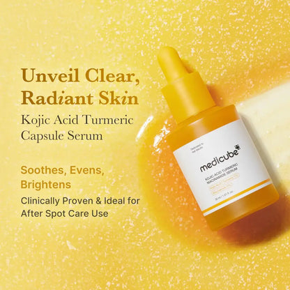 Kojic Acid Turmeric Niacinamide Serum 30ml - and Ampoule Medicube Face Serums