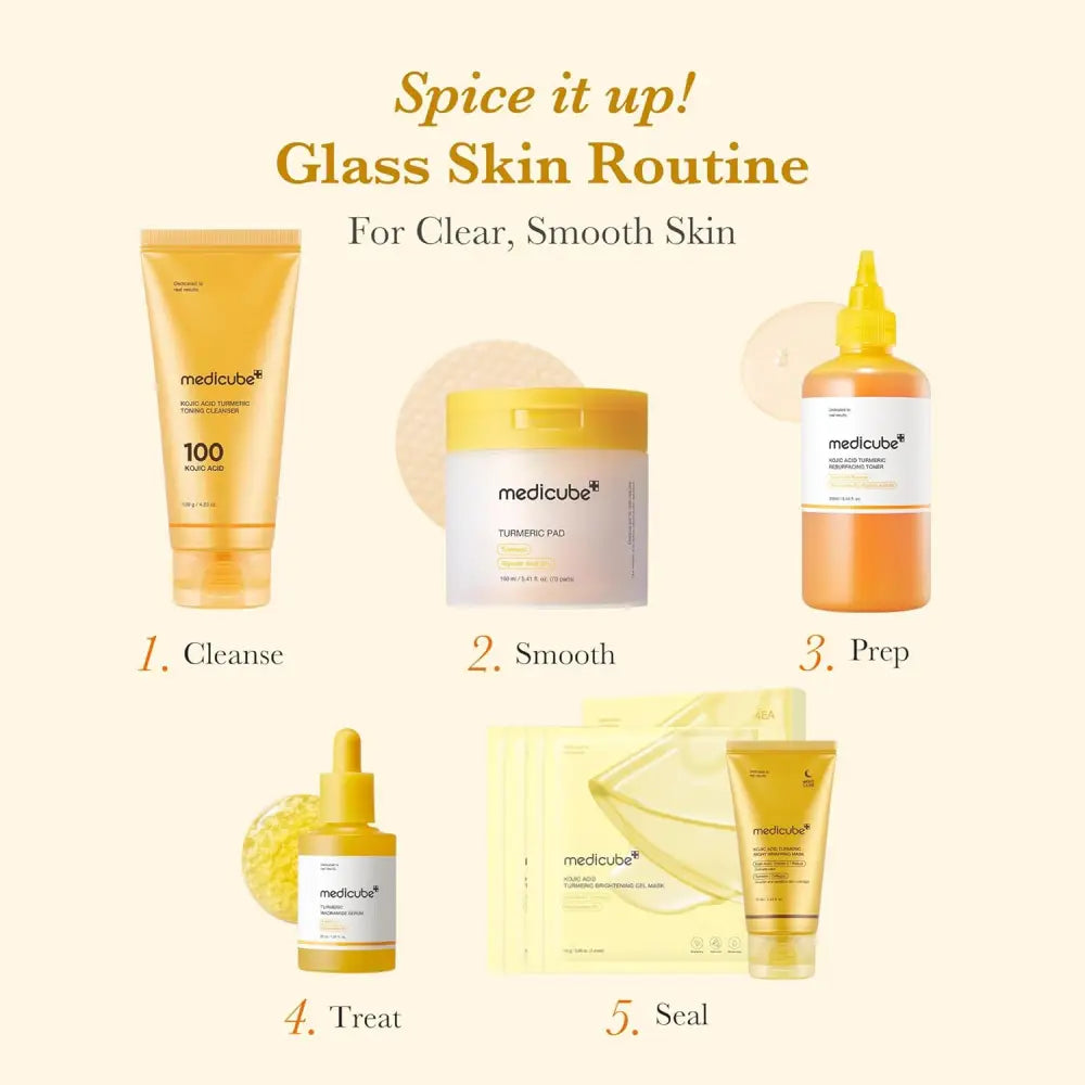 Kojic Acid Turmeric Pad (70ea) - Toner and Medicube Toners