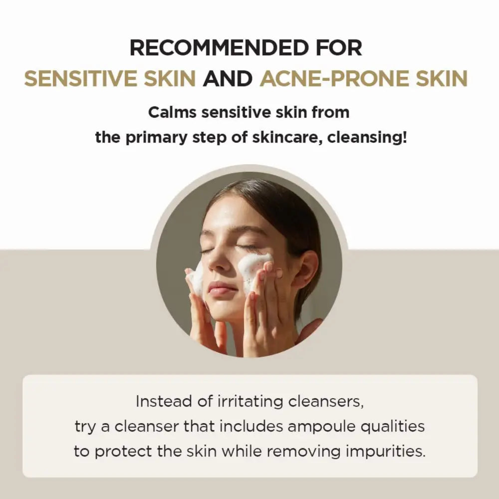 Madagascar centella ampoule foam 125ml gentle foamy cleanser for sensitive and acne-prone skin with centella ampoule foam