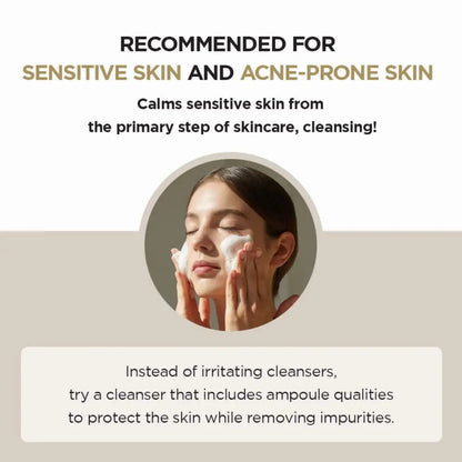 Madagascar centella ampoule foam 125ml gentle foamy cleanser for sensitive and acne-prone skin with centella ampoule foam