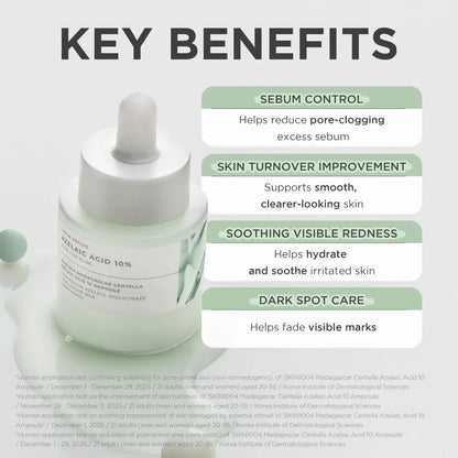 Madagascar Centella Azelaic Acid 10 Ampoule 30ml - Serum and Skin1004