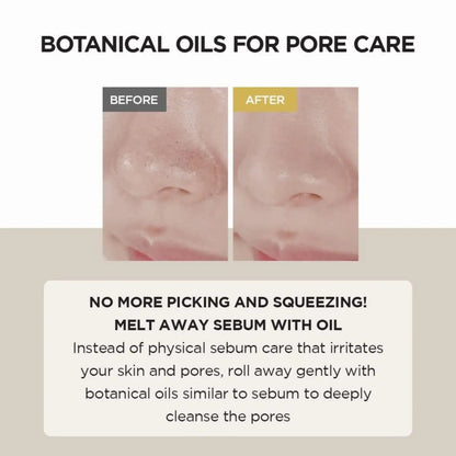 Botanical cleansing oil for pore care in a clear bottle with dropper from madagascar centella by best korean skincare brands sa