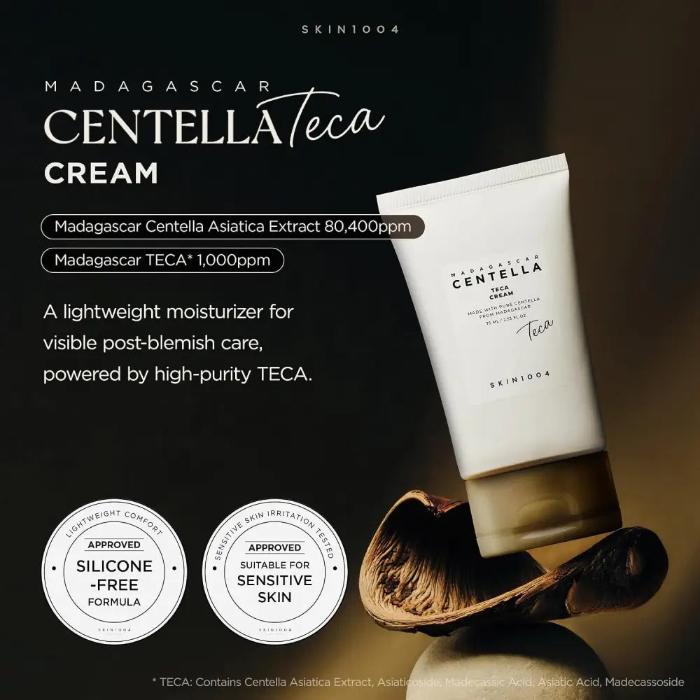 Madagascar Centella Teca Cream 75ml - Moisturiser Skin1004 Face Moisturizers