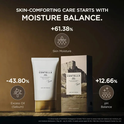 Madagascar Centella Teca Cream 75ml - Moisturiser Skin1004 Face Moisturizers
