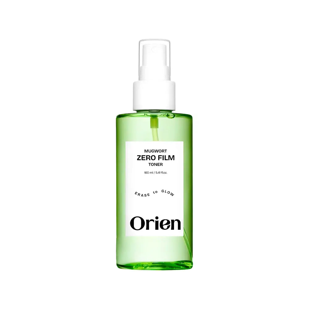 Green glass mugwort soothe in toner bottle with white pump from the best korean skincare brands sa collection