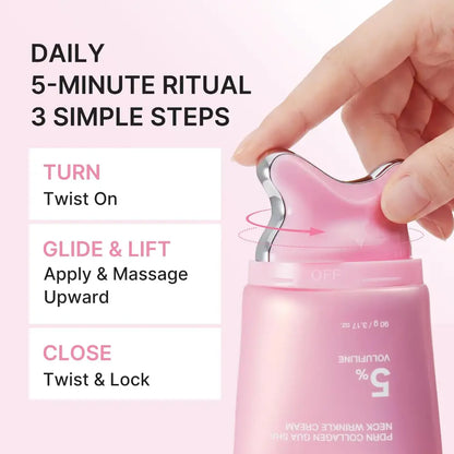 PDRN Collagen Gua Sha Neck Wrinkle Cream 90g - Moisturiser Medicube Anti-Aging Skin Care