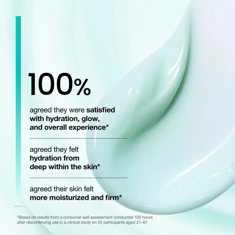 A smooth light mint-green pdrn hyaluronic acid moisturizing cream with a glossy sheen in a 60ml container