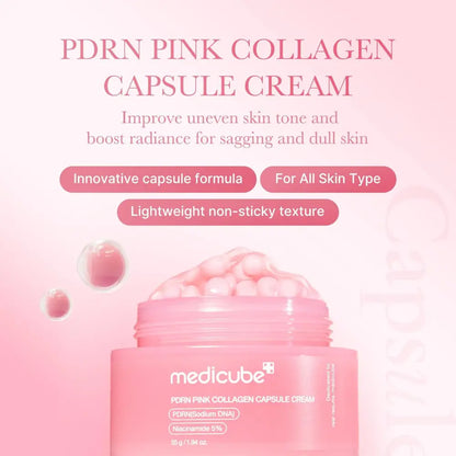 PDRN Pink Collagen Capsule Cream - Moisturiser Medicube Face Moisturizers