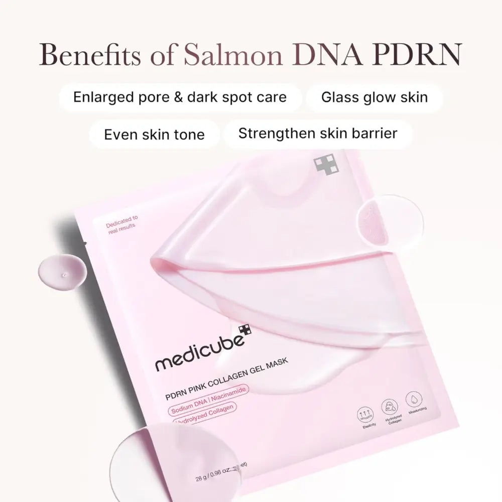 PDRN Pink Collagen Gel Mask (4ea) - Medicube Skin Care Masks & Peels