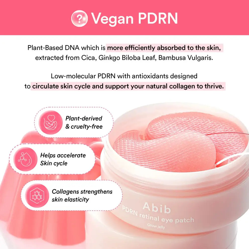 PDRN Retinal Eye Patch Glow Jelly - Care Abib Skin Masks & Peels