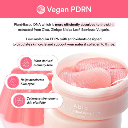 PDRN Retinal Eye Patch Glow Jelly - Care Abib Skin Masks & Peels