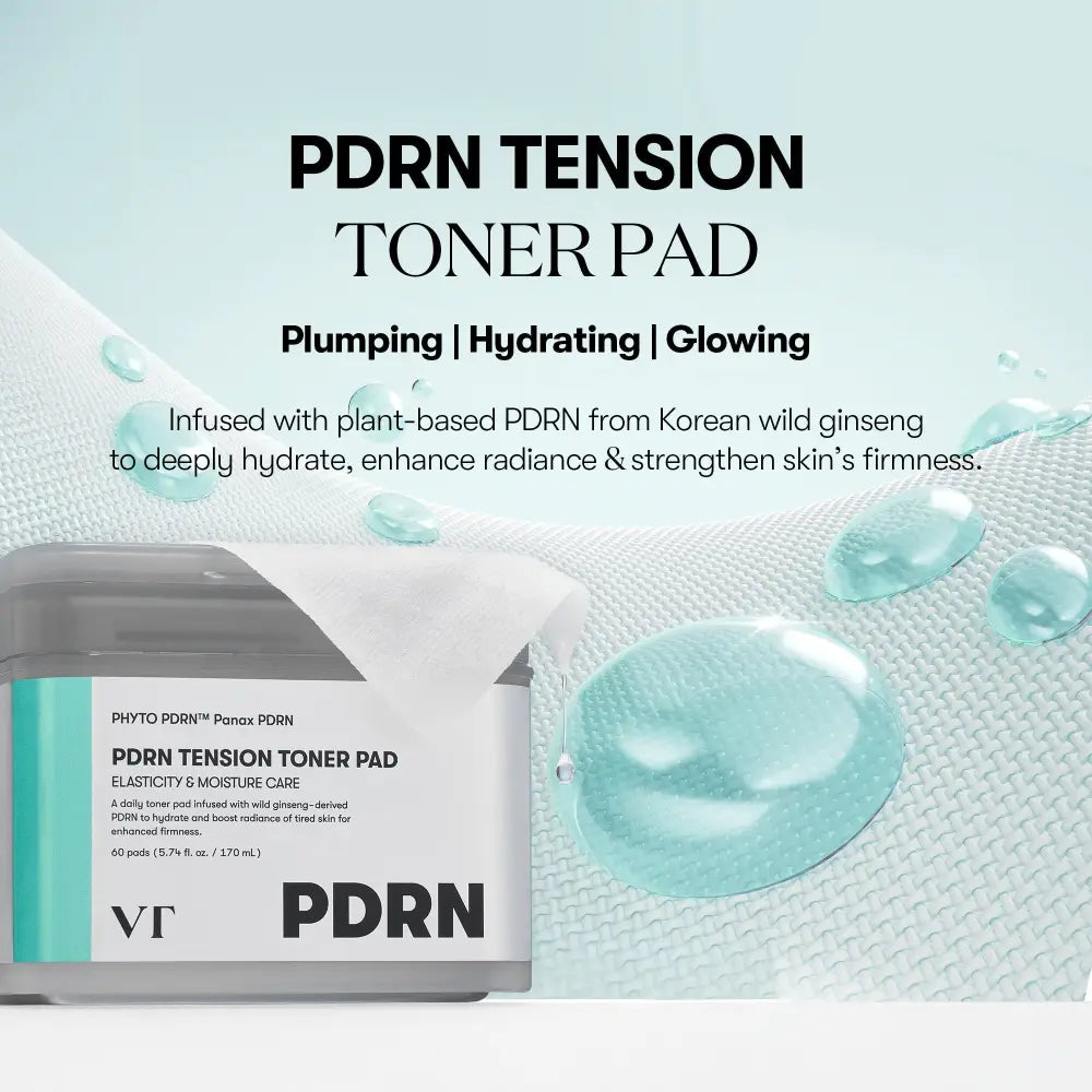 PDRN Tension Toner Pad (60ea) - and VT Cosmetics Toners