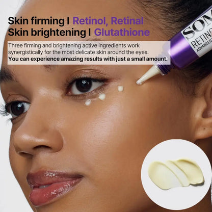 Purple tube of retinol intense advanced triple action eye cream 30ml with white applicator tip for korean skincare south africa
