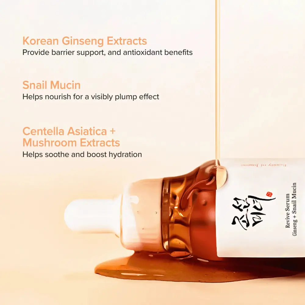 Revive Serum: Ginseng + Snail Mucin - Serum and Ampoule