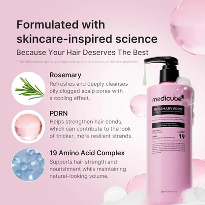 Rosemary PDRN Cooling Thickening Shampoo - Hair Care Medicube