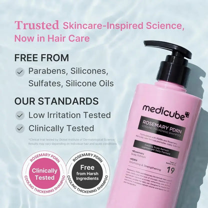 Rosemary PDRN Cooling Thickening Shampoo - Hair Care Medicube