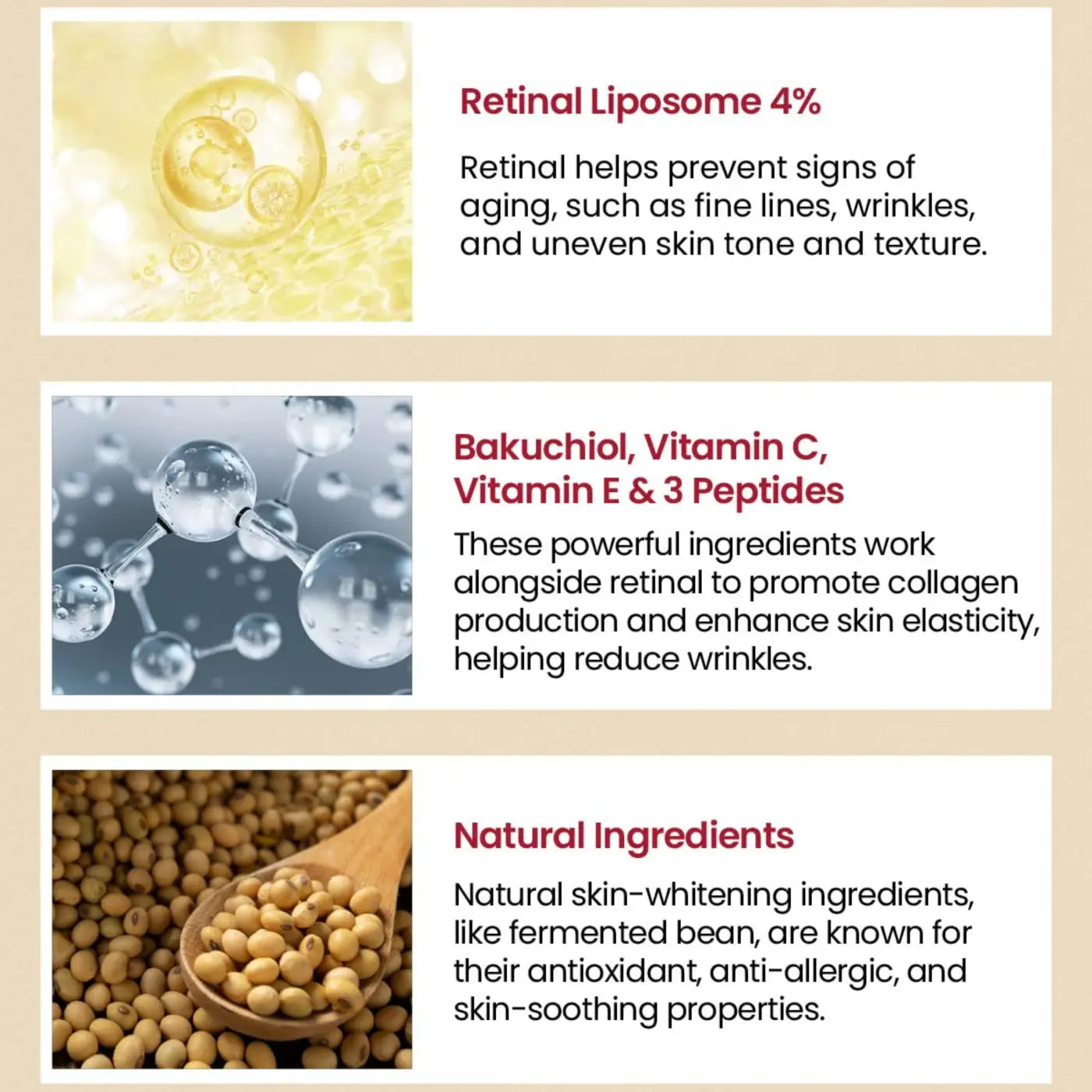 Seoul 1988 eye cream features retinal liposome 4 and fermented beans for nourishing the eye area in a 30ml tube