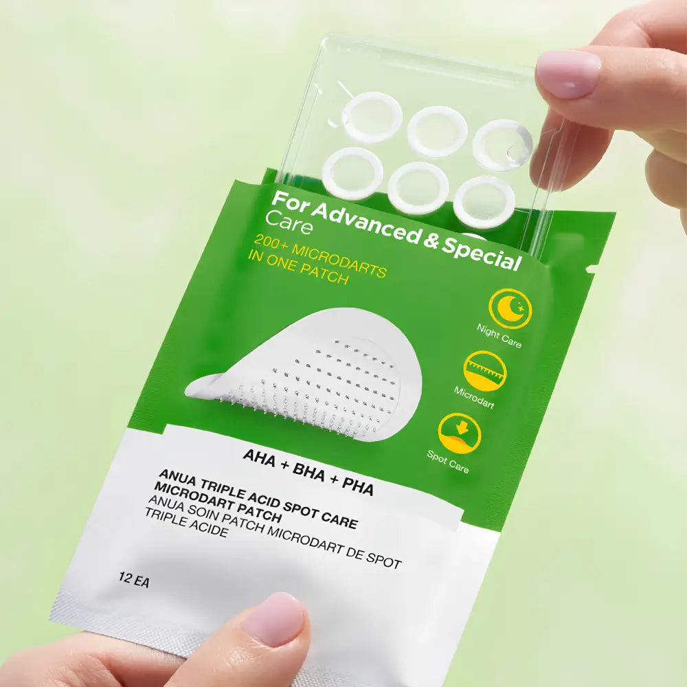 Triple Acid Spot Care Microdart Patch 12ea - Treatment Anua Acne Patches