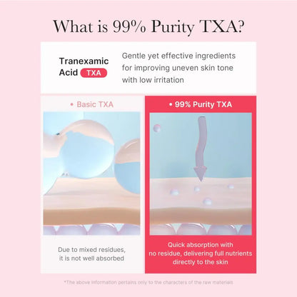 Txa niacinamide capsule cream 55g featuring 99% purity txa for gentle improvement of uneven skin tone with low irritation