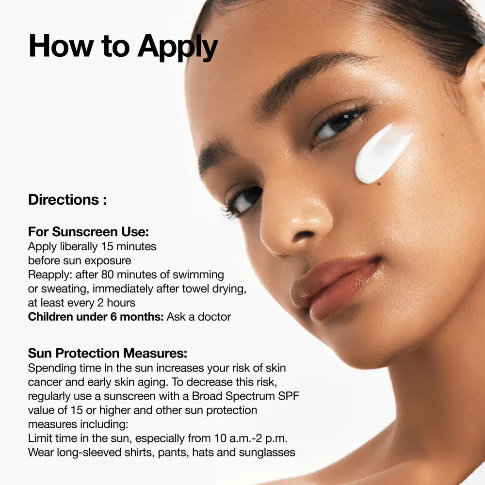 A smooth white zero cast sunscreen cream applied to the face from authentic k-beauty korean skincare south africa range