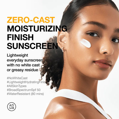 White lightweight zero cast moisturizing finish sunscreen spf50 plus pa plus plus for authentic k beauty skin care south africa